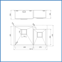 Chậu Rửa Chén Inox Malloca MS 620T