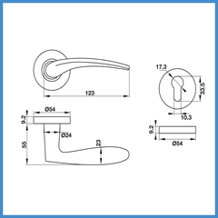 Tay Nắm Gạt Cửa Vệ Sinh Hafele 903.98.142