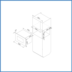 Lò Vi Sóng Âm Tủ Malloca MW-925BF