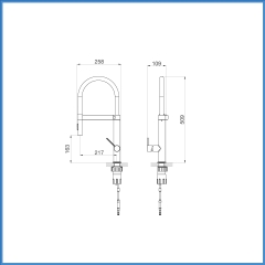 Vòi Chậu Rửa Chén Malloca K586SBS