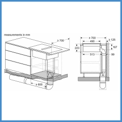Bếp Từ Kết Hợp Hút Mùi Bosch PXX875D67E