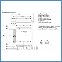 Bếp Từ Kết Hợp Hút Mùi Bosch PVQ731F15E