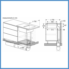 Bếp Từ Kết Hợp Hút Mùi Bosch PVQ731F15E