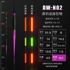 Phao đèn săn hàng ăn chì nặng bé hề tím đen mã DW-NO