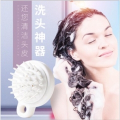 Lược gội đầu silicon MUJI – làm sạch sâu bụi bẩn trên da đầu, tẩy tế bào chết, massage thư giãn, kích thích mọc tóc