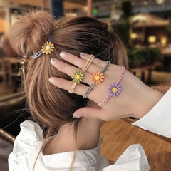 Dây thun cột tóc nữ hoa cúc dễ thương
