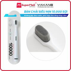 Bàn chải siêu mịn YAKANG cao cấp 10.000 sợi lông siêu mịn mềm mại không đau nướu, dùng cho răng nhạy cảm