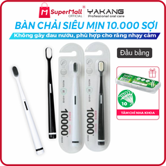 Bàn chải siêu mịn YAKANG cao cấp 10.000 sợi lông siêu mịn mềm mại không đau nướu, dùng cho răng nhạy cảm