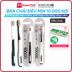 Bàn chải siêu mịn YAKANG cao cấp 10.000 sợi lông siêu mịn mềm mại không đau nướu, dùng cho răng nhạy cảm