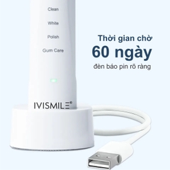 Bàn chải đánh răng điện tích hợp LED tẩy trắng răng IVISMILE LED Sonic Electric Toothbrush PRO Limited Edition