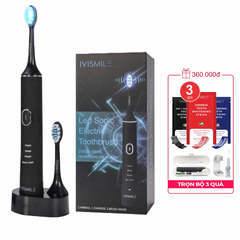 Bàn chải đánh răng điện tích hợp LED tẩy trắng răng IVISMILE LED Sonic Electric Toothbrush PRO Limited Edition