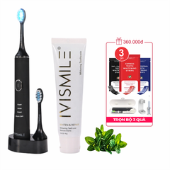 Bàn chải đánh răng điện tích hợp LED tẩy trắng răng IVISMILE LED Sonic Electric Toothbrush PRO Limited Edition