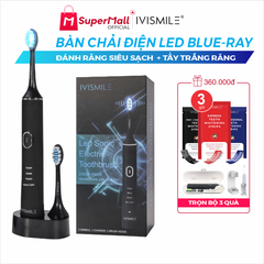 Bàn chải đánh răng điện tích hợp LED tẩy trắng răng IVISMILE LED Sonic Electric Toothbrush PRO Limited Edition