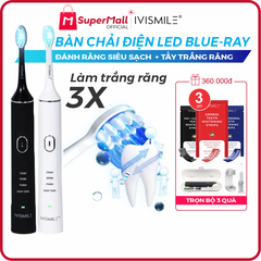 Bàn chải đánh răng điện tích hợp LED tẩy trắng răng IVISMILE LED Sonic Electric Toothbrush PRO Limited Edition