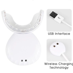Máy LED tẩy trắng răng Ultimate, Extra + sạc không dây, 16 LED, chống nước, làm trắng răng nhanh x2