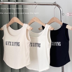 Áo 3 lỗ nữ thể thao nữ có đệm ngực kiểu Hàn quốc, vải thun cotton lạnh, mặc thể thao, vest, dạo phố - ABL001