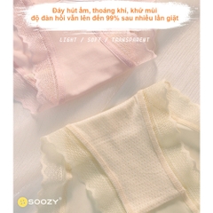 Quần lót nữ siêu mỏng siêu thoáng Soozy, kháng khuẩn, thoáng khí, mặc mát - QLN001