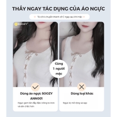 Áo ngực không gọng đệm mỏng SOOZY, nâng ngực chống chảy xệ, điều chỉnh làm đẹp ngực, nâng ngực 2-5cm, ANN001