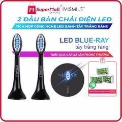 Bàn chải đánh răng điện tích hợp LED tẩy trắng răng IVISMILE LED Sonic Electric Toothbrush PRO Limited Edition