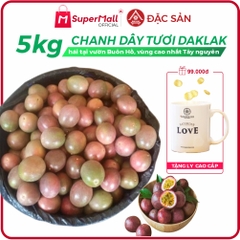 [𝐊𝐞̀𝐦 𝐐𝐮𝐚̀] 5kg Chanh dây tươi, chanh leo hái tại vườn Buôn Hồ, Daklak, hàng tuyển chọn