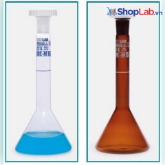 Bình định mức dạng phễu trong suốt 10ml, NS 10/19 013.13.010 Isolab