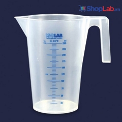 Ca nhựa có quai vạch xanh 3000ml 026.04.903 Isolab