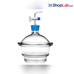 Bình hút ẩm có vòi trong suốt 200mm, 6l 039.02.200 Isolab