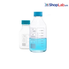 Chai thủy tinh trung tính trắng nắp vặn 5000ml, GL45 061.01.905 Isolab