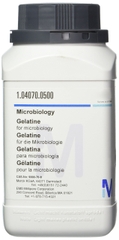 Gelatine for microbiology , Merck- Đức (500g/Chai)