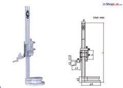 Thước đo chiều sâu cơ khí 1250-300 Insize