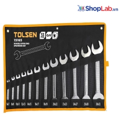 Bộ cờ lê 2 đầu miệng (12PCS)  6x7, 8x9, 10x11, 12x13, 14x15, 16x17, 18x19, 20x22, 21x23, 24x27, 25x28, 30x32mm Tolsen