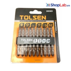 Bộ 10 tua vít hai đầu cộng & trừ (PH2 / SL5.5 * 65mm) Tolsen