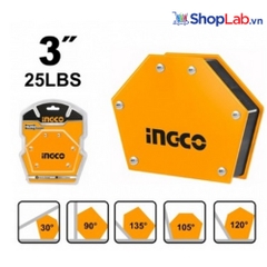 Bộ ke góc hàn có nam châm AMWH25032 Ingco