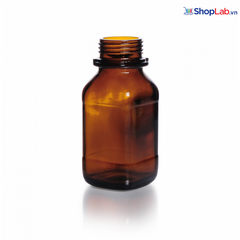 Chai vuông nâu miệng rộng, 500ml, không nắp Duran