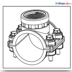 Khớp nối điện cực cho đường ống 63 mm, ren 1 - ¼