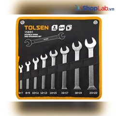 Bộ cờ lê 2 đầu miệng (8PCS)  6x7, 8x9, 10x11, 12x13, 14x15, 16x17, 18x19, 20x22mm Tolsen