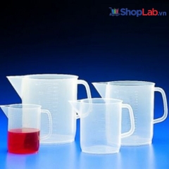 Ca nhựa PP trắng chia vạch 100ml, có mỏ 3L K1159 Kartell