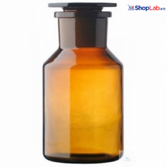 Chai nâu miệng rộng, nút thủy tinh 1000ml, 60/31 Dinlab