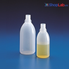 Chai nhựa đựng mẫu PE miệng hẹp 1000ml, không nắp, chia vạch 100ml K15881 Kartell