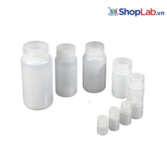 Chai nhựa trắng HDPE miệng rộng, nắp vặn 125ml Onelab