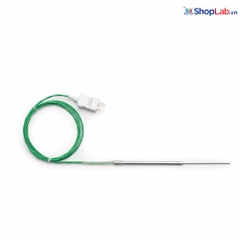 Đầu dò nhiệt độ loại K bằng thép không gỉ với cáp PTFE, dài 185mm FC766TZ2/1 Hanna