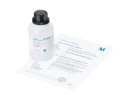 Potassium chloride solution (nominal 111 mS/cm) certified reference material for the measurement of electrolytic conductivity (c=1.0 mol/l) Certipur® (500mL/chai)