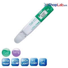 Bút đo độ mặn hiệu chuẩn 2 điểm, độ chính xác ±10% SALT 22 Horiba