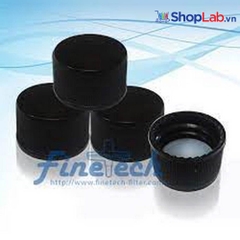 Nắp ren đen PP 13mm và Septa PTFE tự nhiên/ silicone tự nhiên, không lỗ trung tâm SC13D13B Finetech