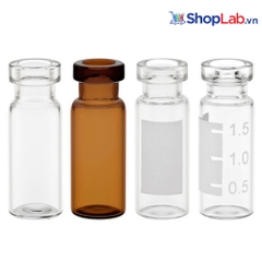 Lọ đựng mẫu vial thủy tinh, nâu 2ml, không nhãn, nắp 11mm V11C Finetech