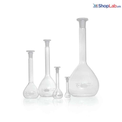Bình định mức, A, 10/19 25ml, nút nhựa 216781409 Duran