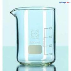 Cốc đốt thấp thành dày có mỏ 1000ml Duran