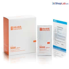 Gói chất chuẩn hiệu chuẩn EC 5000 µS/cm kèm COA, (25 x 20mL) HI70039C Hanna