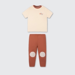 Bộ cộc tay quần dài La Pomme Xin chào sư tử