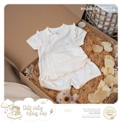 Bộ cộc tay bé gái cài chéo Tiamo 8935344808963